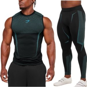 Home 40 Men's Fitness Sports Dry Suit Tight Compression Clothing Outdoor Casual Vest And Pants