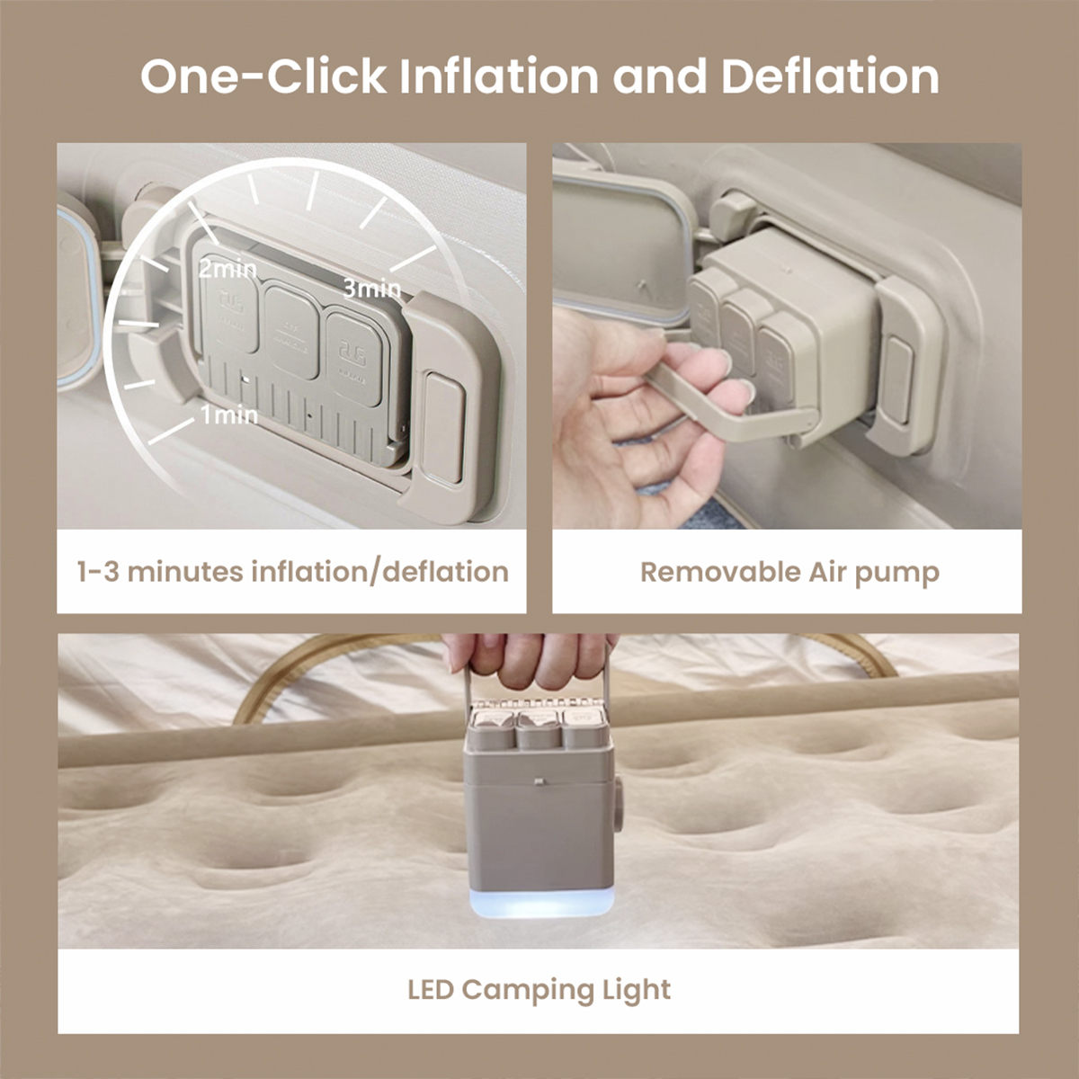 Self Inflating Air Mattress Campingultra Lightweight Sleeping Pad Twin Aerobed 5 Self Inflating Air Mattress Campingultra Lightweight Sleeping Pad Twin Aerobed - Image 5