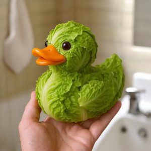 New Product Whimsical Vegetable Duck Whimsical Vegetarian Duck Resin Crafts