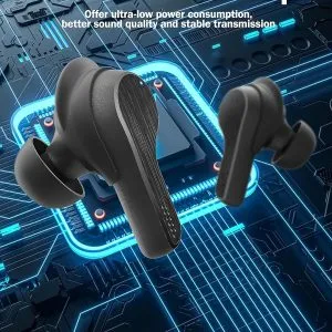 Bluetooth 5.2 Wireless Earbuds for iPhone and Android, Bass Sound 20 Hours Playtime Call Clear Waterproof and Sweatproof Sports Earphones for Workout and Running